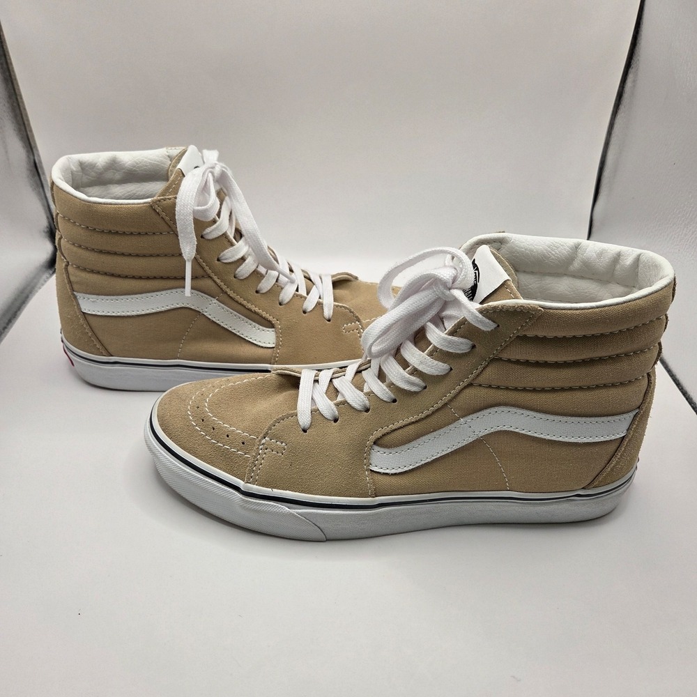 Vans Sk8-Hi Taos‎ Taupe Men's 8.5 Women's 10 Suede Skate Tan - Picture 3 of 8